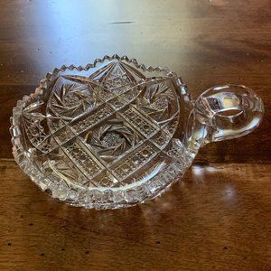 Antique American Brilliant Cut Glass Nappy Bowl